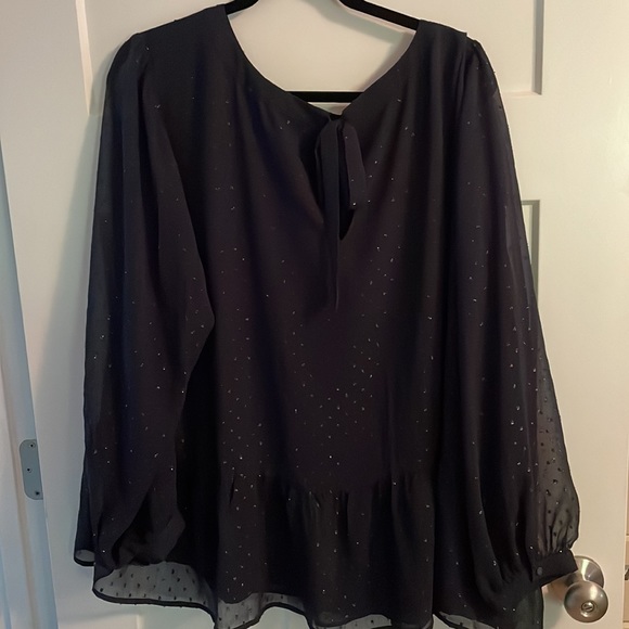 Sparkle tie back blouse - Picture 2 of 2